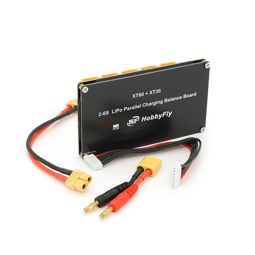 Плата паралельної зарядки та балансування акумуляторів B6AC (2-6S) з роз&apos;ємами XT60, XT30, 120х70х24мм