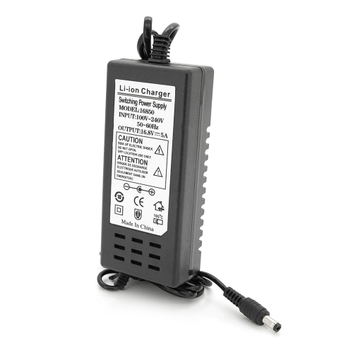 Зарядний пристрій для акумуляторів Li-ion 16,8V,4S,5A,штекер 5,5х2,5мм 135 x 70 x 36 мм. Вес: 250 г