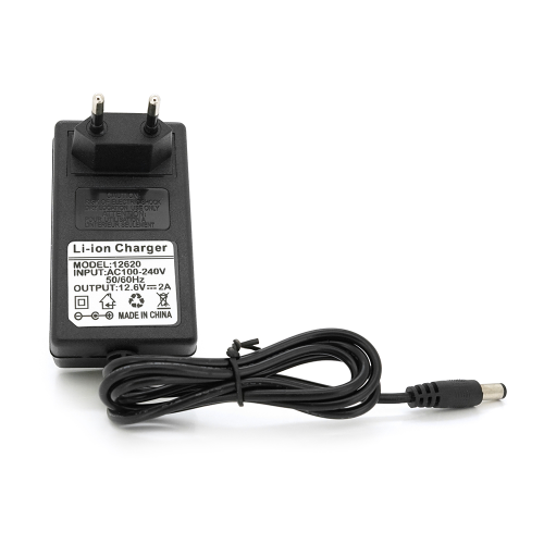 Зарядний пристрій для акумуляторів Li-ion 12V(12,6V),3S,2A, штекер 5,5х2,5мм, LED-індикація