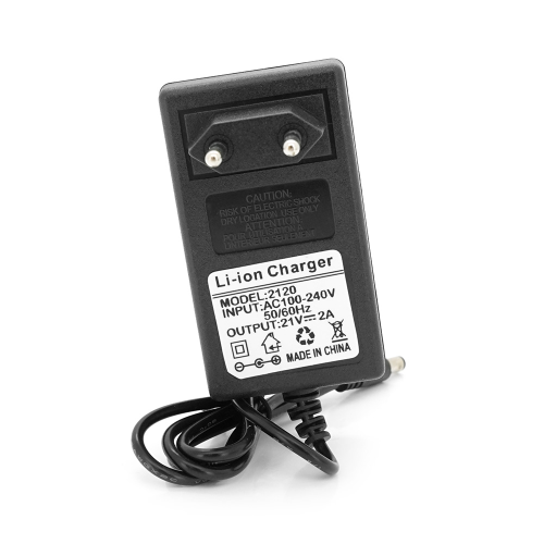 Зарядний пристрій для акумуляторів Li-ion 21V,5S,2A, штекер 5,5х2,5мм, LED-індикація