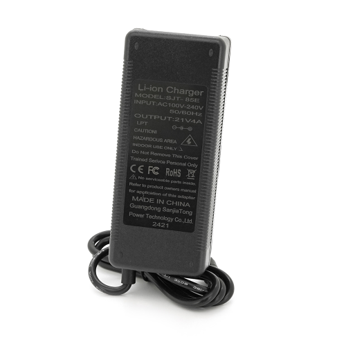 Зарядний пристрій для акумуляторів Li-ion 21V, 5S, 4A, штекер 5,5, 120х55х45мм