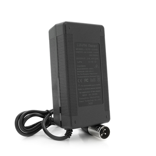 Зарядний пристрій акумуляторів LiFePO4 12V (14.6V), 4S,8A, штекер XLR, з індикацією, 133х67х45mm, 0.3kg