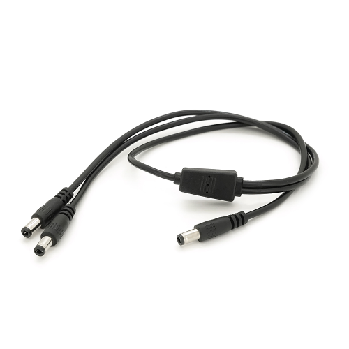 Дільник живлення DC-M=&amp;gt;2xDC-M (D 5,5x2,5мм) кабель довжиною 50см