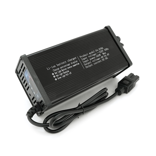 Зарядний пристрій для акумуляторів Li-ion 48V(54.6V),13S,8A, 384 Вт, штекер Triangle plug (T-tipe / C13 / IEC). 185x88x60mm. 1.2kg