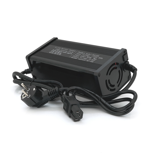 Зарядний пристрій для акумуляторів LiFePo4 72V(87,6V), 24S, 10A, штекер Triangle plug (T-tipe / IEC / C13 N+L-), 185x88x60mm