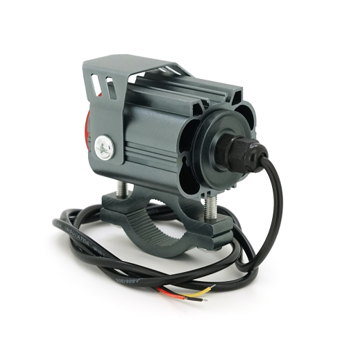 Світлодіодна фара для мотоцикла 35W, ближнє світло жовте + дальнє світло біле, 12-85V, 3800Lm, IP67, 65x40x75mm