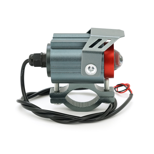 Світлодіодна фара для мотоцикла 35W, ближнє світло біле + дальнє світло біле + стробоскоп, 12-85V, 3800Lm, IP67, 65x40x75mm