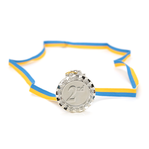 Медаль нагородна, 2 місце - &amp;quot;срібло&amp;quot;, діаметр 6,5 см