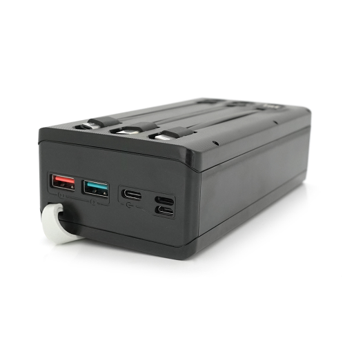 Power bank Voltronic C12-PD-QI під 12х18650, Wireless charger, Digital display, Output: 22.5W, Micro-USB, Type-C, Lightning, ABS, PVC, Black, BOX