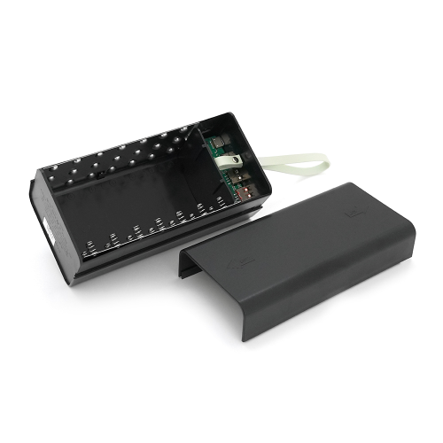 Power bank Voltronic T21-PD під 21х18650, Digital display, Output: 22.5W, Micro-USB, Type-C, Lightning, ABS, PVC, Black, BOX