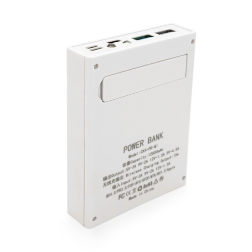 Power bank Voltronic CX4-PD-QIMagnetic під 4х18650, Magnetic Wireless Charger, Output:22.5W, Micro-USB, Type-C, Lightning, ABS, PVC, White, BOX