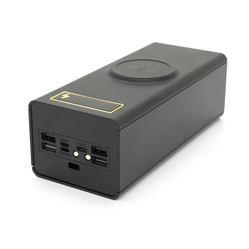 Power bank Voltronic CX24-PD-QIMagnetic під 24х18650, Magnetic Wireless Charger, Output:22.5W, Micro-USB, Type-C, Lightning, ABS, PVC, Black, BOX