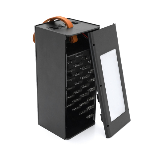 Power bank Voltronic D32-PD під 32х18650, Digital display, Output: 22.5W, Micro-USB, Type-C, Lightning, ABS, PVC, Black, BOX