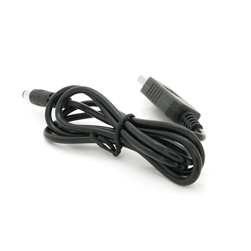 Кабель для роутера NN 5.5 / 2.5(5.5 / 2.1)mm(M)=&amp;gt; USB2.0 (Out:12V), 1м, Black, OEM