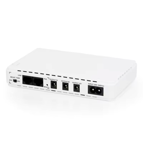 ДБЖ MIni Ups для роутерів / комутаторів POE-432E, outputs: DC 9В / 12В, POE 15В / 24В, USB DC 5В / 2A, 4x2200мAh, (160х28х105), White, BOX