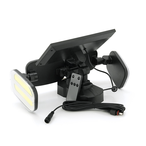 Вуличний ліхтар BL-KXK601 з датчиком руху та сонячною панеллю, кріплення на стіну 240COB, Black