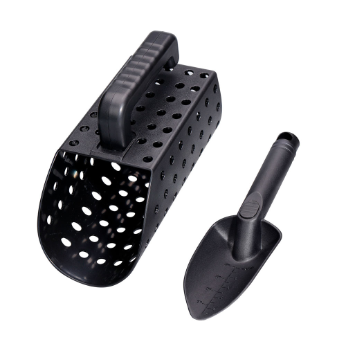 Набір для пляжного пошуку скуб (скуп) + совок, пластик, Black