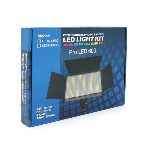 Прожектор RGB YT37277 600LED для фото та відео, 210x125mm, Box