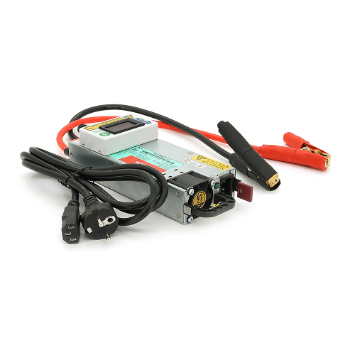 Регульований зарядний пристрій MERLION для AGM / Li-ion / LiFePo4 АКБ, 0-15V, 0-120А, LSD, крокодили