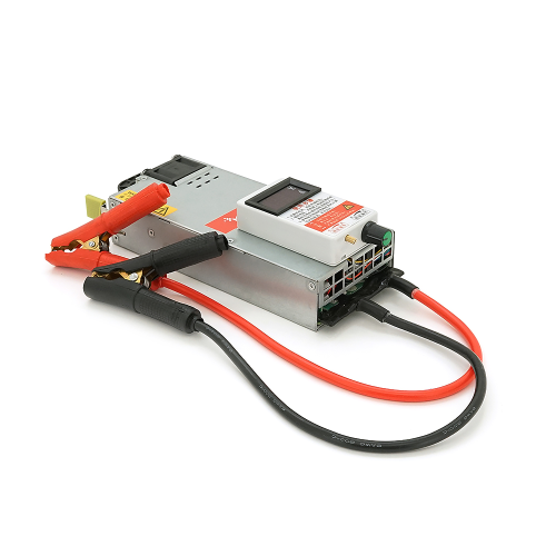 Регульований зарядний пристрій MERLION для AGM / Li-ion / LiFePo4 АКБ, 3-15V, 3-62А, LSD, крокодили