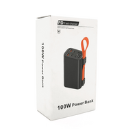 PowerBank 100W KP KG-300 30000mAh, Input:(Type-C), Output:(USB,Type-C), PD100W для Laptop, plastic, Black, Box