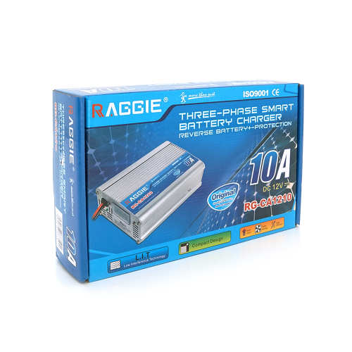 Зарядний пристрій RAGGIE RG-CA1210A для акумулятора 12V-10A, крокодили, Q15