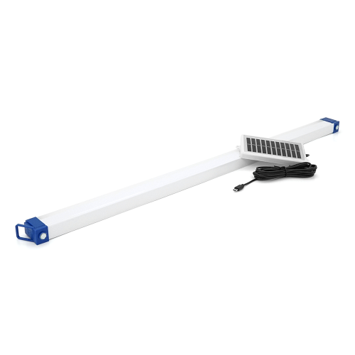 Лампа діона BK-700T, 3 режими, 720x40мм, живлення від USB кабель + панелька Solar 100х60мм, вбудований акумулятор, магніт, Box