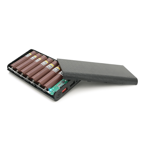 Портативний Power Bank 18W для роутерів, Output: USB 5V / 2A, DC9V,2.7A / 12V1.5A, 21000mAh(7*3000mAh), 155х75х23мм, 460грам, Black, BOX