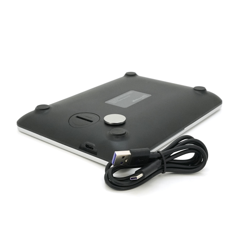 Бездротова зарядка+годинник R-11 4в1, під телефон+годинник+навушники, Black / Silver, Box