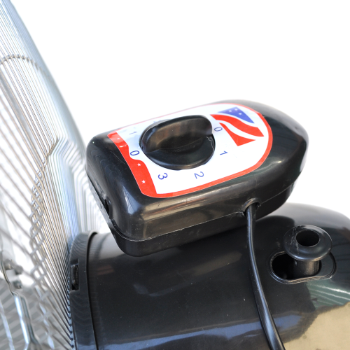 Вентилятор підлоговий метал KT1803 R18, поворот 120 &amp;deg;, 3 режими, 220V, White, ціна за ящик (3шт), Box