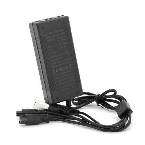 Універсальний зарядний пристрій для акумуляторів Li-ion 36V(42V),10S,2A., штекер 5,5*2,5мм / 3PXLR(18mm) / 3pGX12 / 3PGX16 / Xiaomi8MM, LED індикація