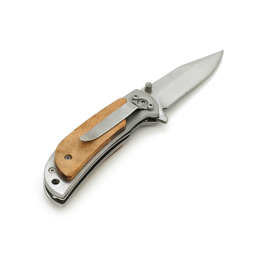 Ніж складний Browning-338S, ручка дерево, довжина 160 мм, 108 гр, Steel color