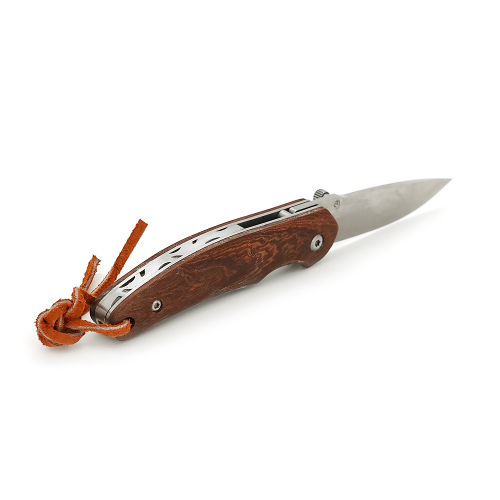 Ніж складний Browning-D2, ручка дерево, довжина 148 мм, 100 гр, Brown