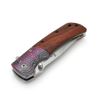 Ніж складний Browning-DA142, ручка сталь + дерево з малюнком, довжина 228 мм, 247 гр, Box