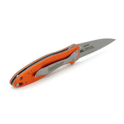 Ніж складаний Kershaw-1660 Orange, ручка сталь + титан, довжина 179 мм, 100 гр, Box