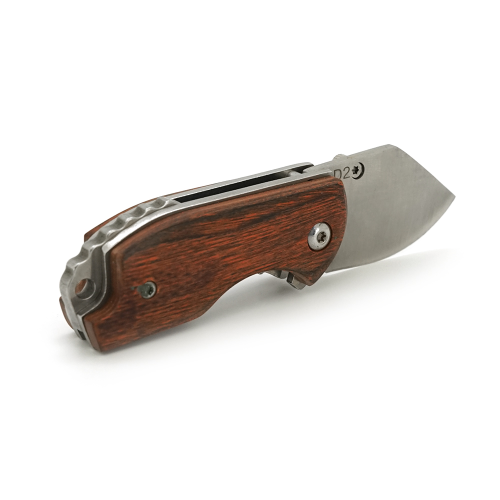 Ніж складний QQ-White Pig, ручка сталь + дерево, довжина 105 мм, 60 гр, Box