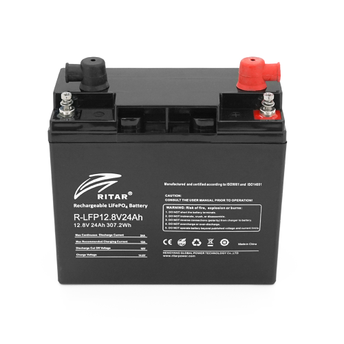 Аккумуляторная батарея Ritar LiFePO4 12,8V 24Ah BMS2P4S ( 180 x 165 x 73 (160) ),3,0kg Q4