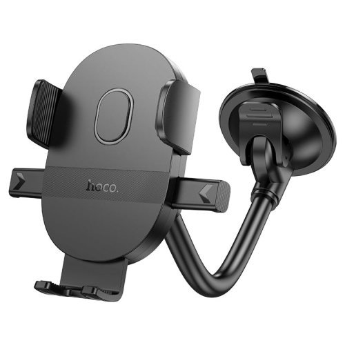 Автоутримувач HOCO H20, кріплення на скло, затискач 55-85мм, Black, Box
