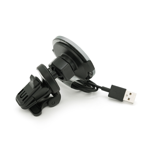 Автотримач Yesido C131+ Wireless Charging 15W, кріплення на решітку, магніт, Black, Box