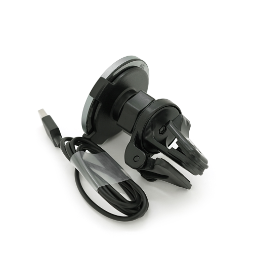 Автотримач Yesido C131+ Wireless Charging 15W, кріплення на решітку, магніт, Black, Box