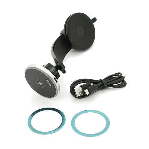 Автотримач Yesido C292+ Wireless Charging 15W, кріплення на торпеду, магніт, Black, Box