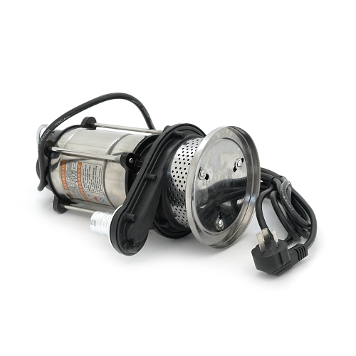 Занурювальний насос, 550W, 220V, до 3 м&amp;sup3; / год, підйом до 20 м, 25 мм, нержавіюча сталь, 355х205х185мм, 3,770 кг + перехідник