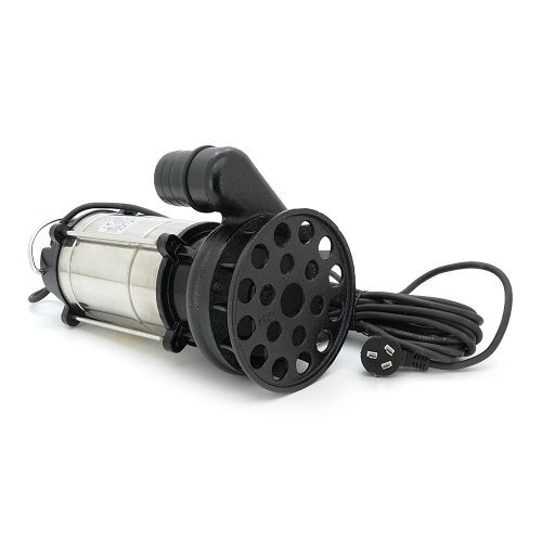 Занурювальний насос, 750W, 220V, до 7 м&amp;sup3; / год, підйом до 10 м, 50 мм, нержавіюча сталь, 410х200х235мм, 7,5 кг + перехідник