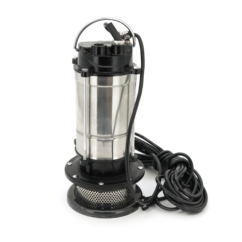 Занурювальний насос, 370W, 220V, 2 м&amp;sup3; / год, підйом 10 м, 25мм, нержавіюча сталь, 380х195х200мм, 4,3 кг + перехідник