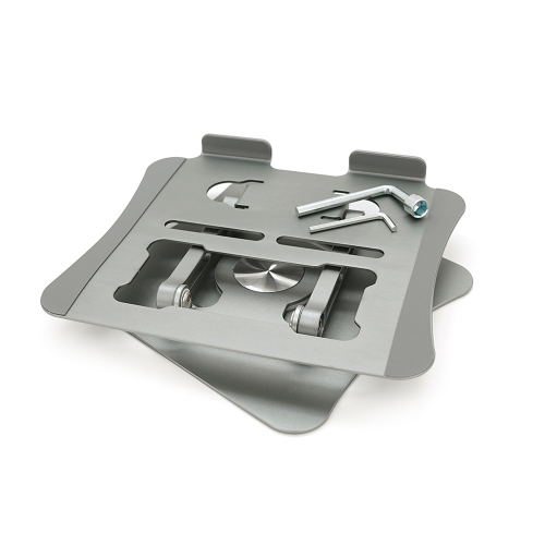 Настільна підставка для планшета MR-360, кут нахилу до 90 &amp;deg;, поворот 360 &amp;deg;, корпус метал, 245х205мм, 0,89 кг, Silver, Box