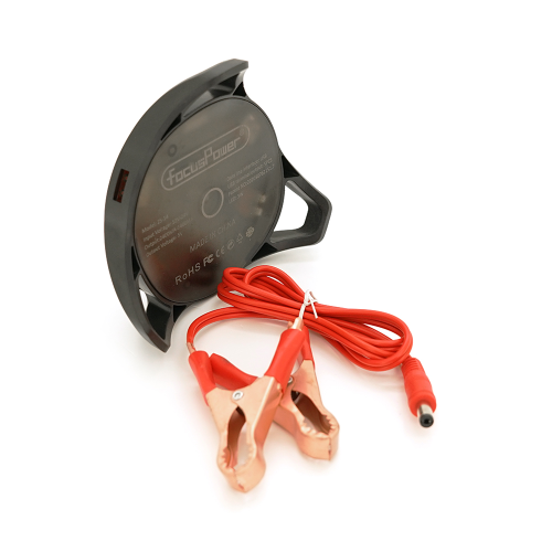 Портативний HUB із крокодилами на 5*USB2.0, живлення 12В, Black, Box