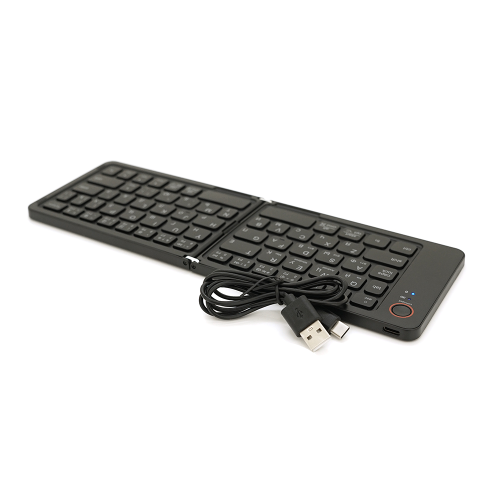 Клавіатура бездротова B023, розкладна, 67 клавіш, (Eng / Pyc), 2.4G, 280x92mm, Black, Box