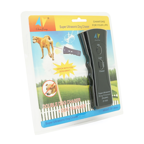 Відлякувач ультразвуковий ZF-853E від собак 130dB мобільний живлення 9V, Black, Blister