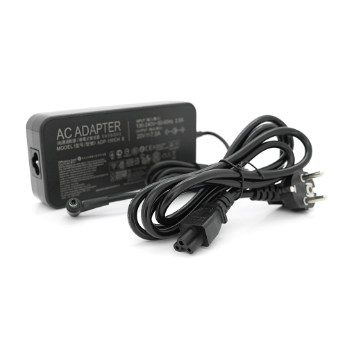 Блок живлення MERLION для ноутбука ASUS 20V 7.5А (150 Вт) 6.0*3.7мм, довжина 0,9м + кабель живлення