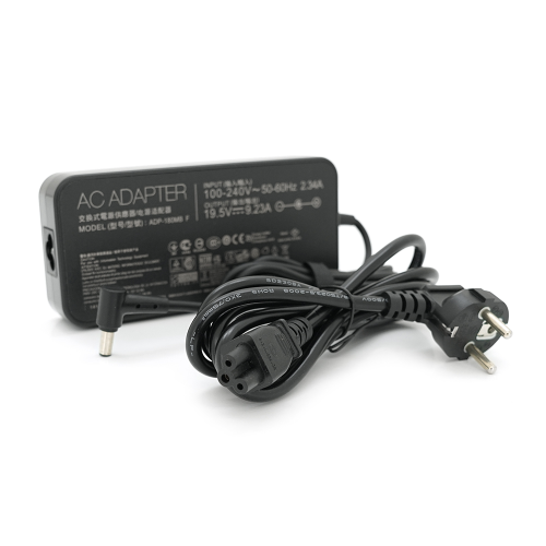 Блок живлення MERLION для ноутбука ASUS 19.5V 9.23А (180 Вт) штекер 6.0*3.7мм, довжина 0,9м